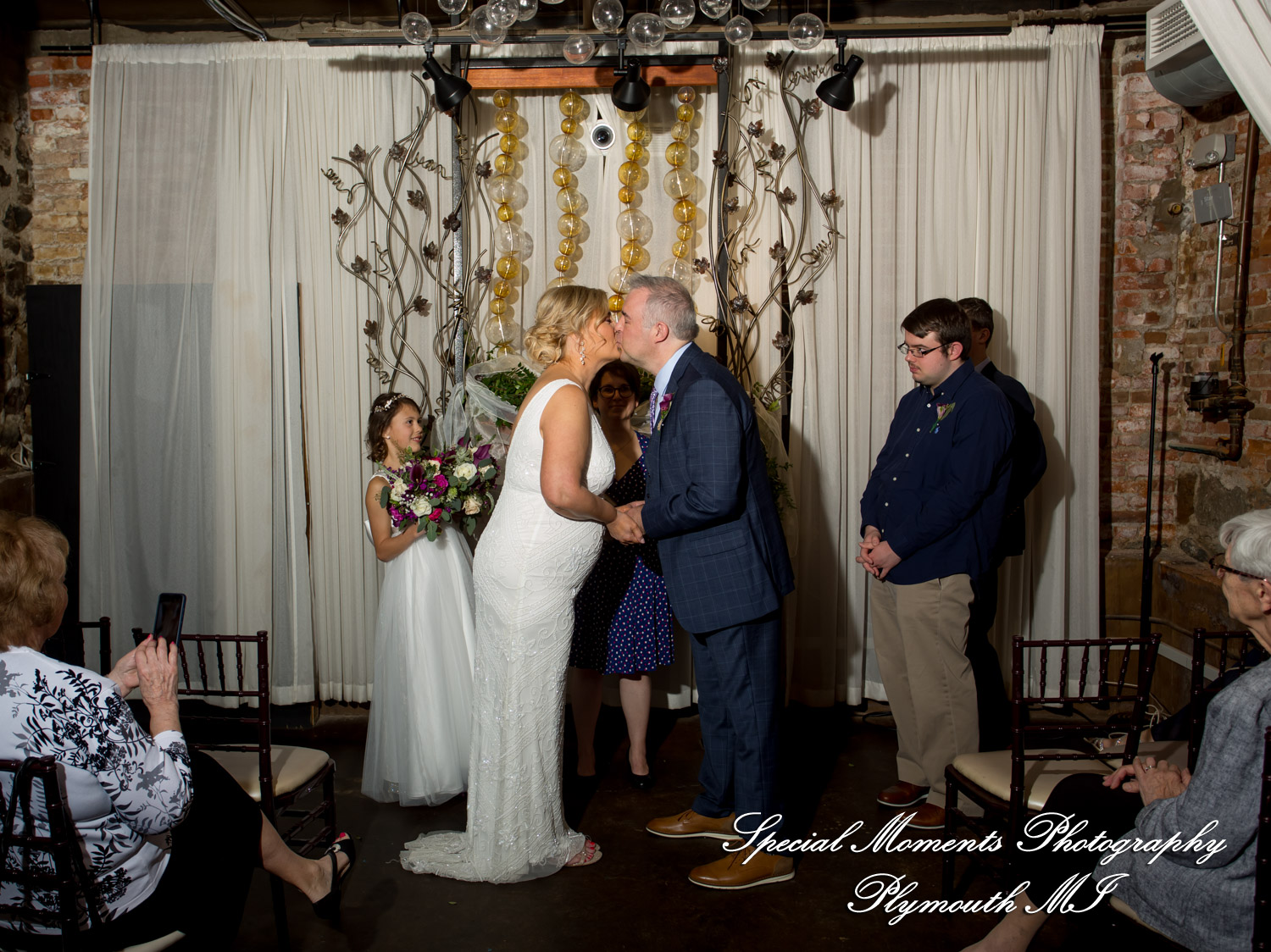 Kathy & Matt Vinology Restaurant & Event Space Ann Arbor MI wedding photography