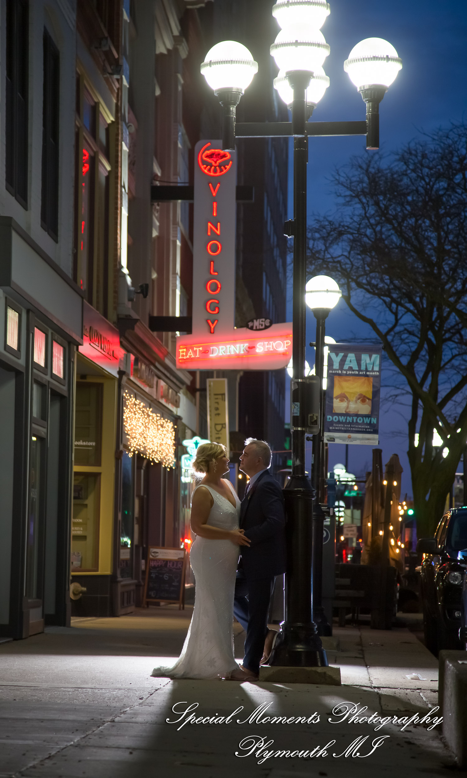 Kathy & Matt Vinology Restaurant & Event Space Ann Arbor MI wedding photography
