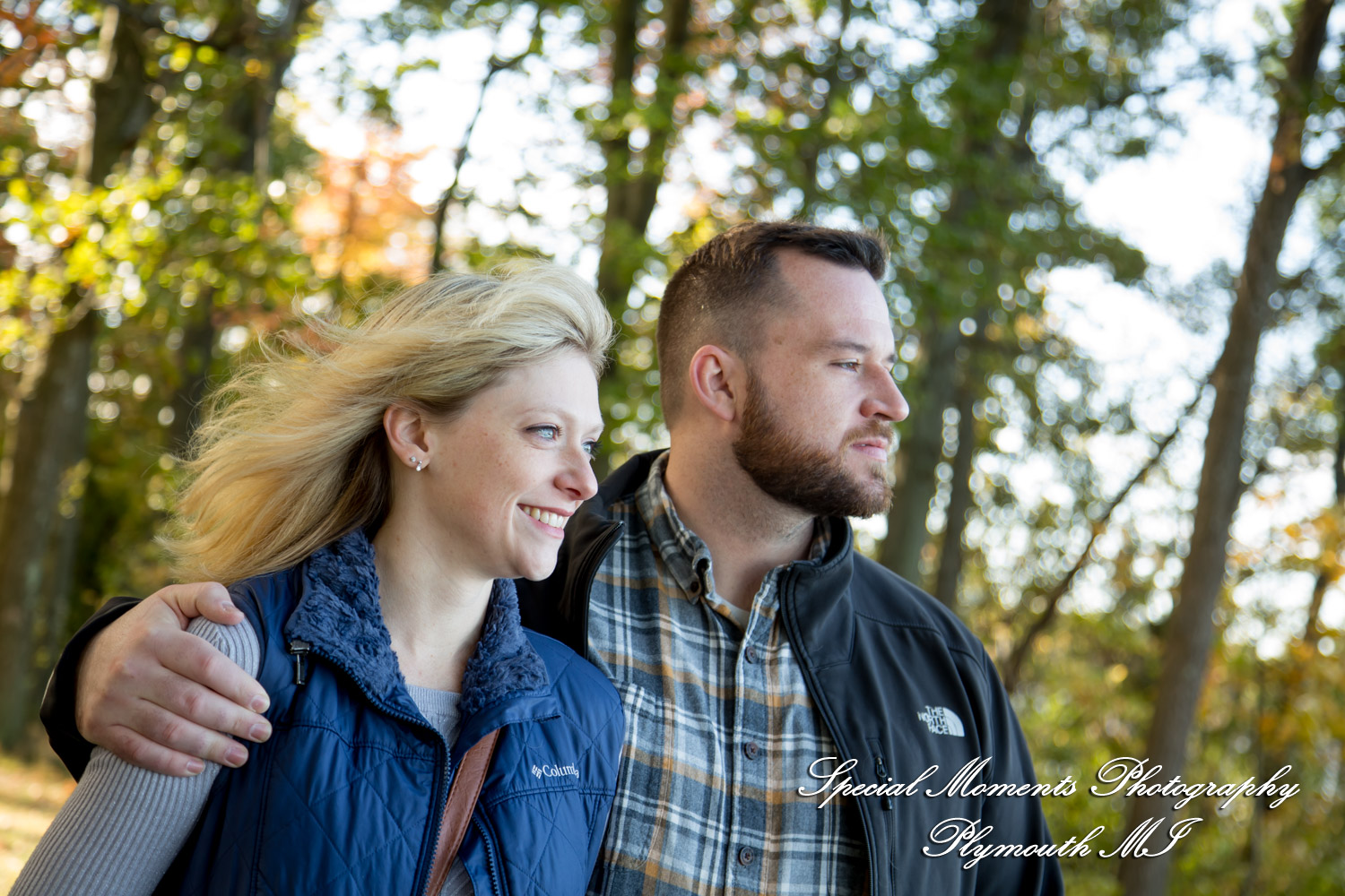 Christina & Jeffrey at Pontiac Lake State Park Waterford MI engagement photography