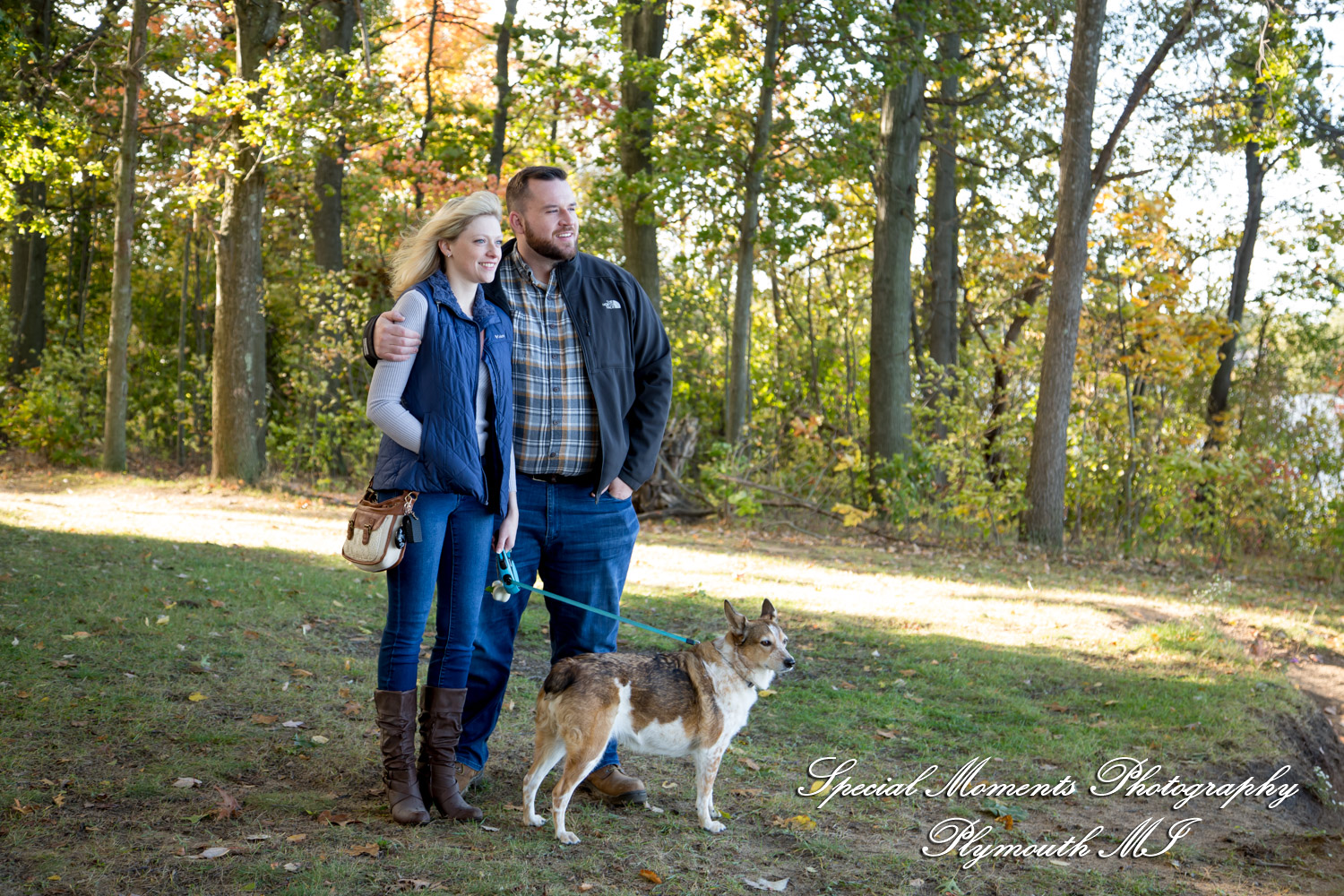 Christina & Jeffrey at Pontiac Lake State Park Waterford MI engagement photography