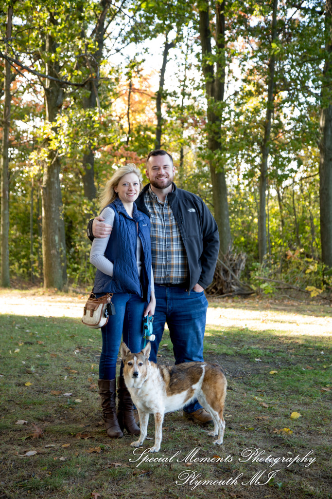 Christina & Jeffrey at Pontiac Lake State Park Waterford MI engagement photography