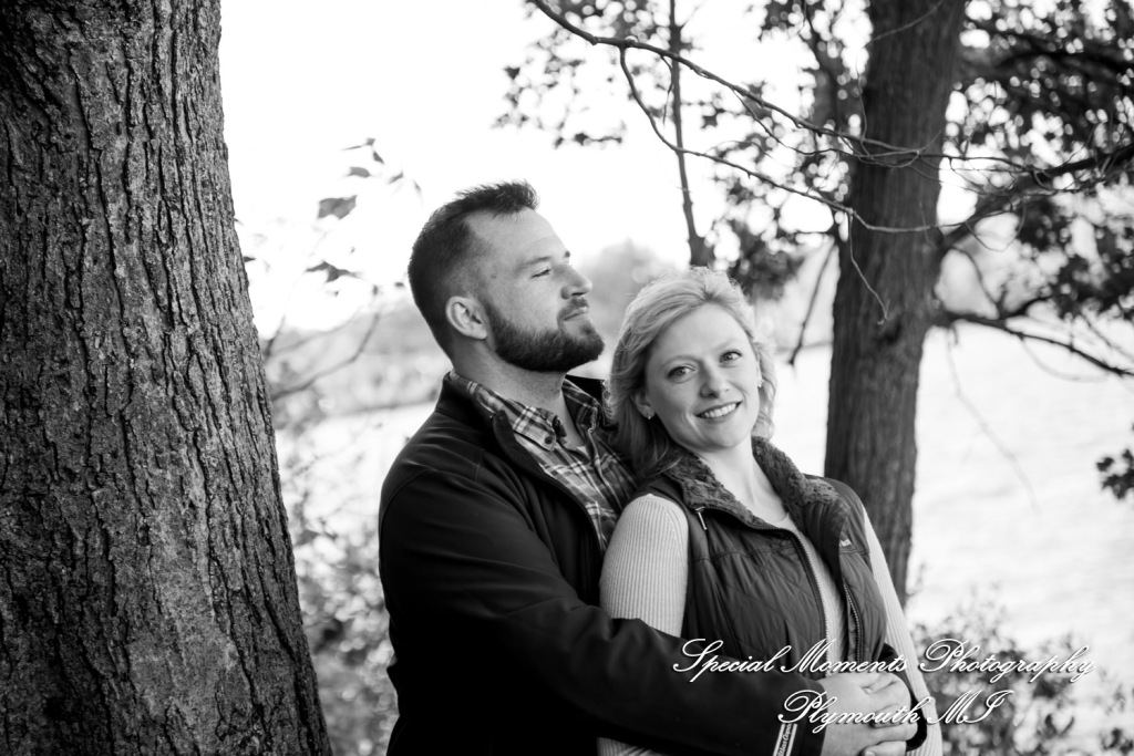 Christina & Jeffrey at Pontiac Lake State Park Waterford MI engagement photography