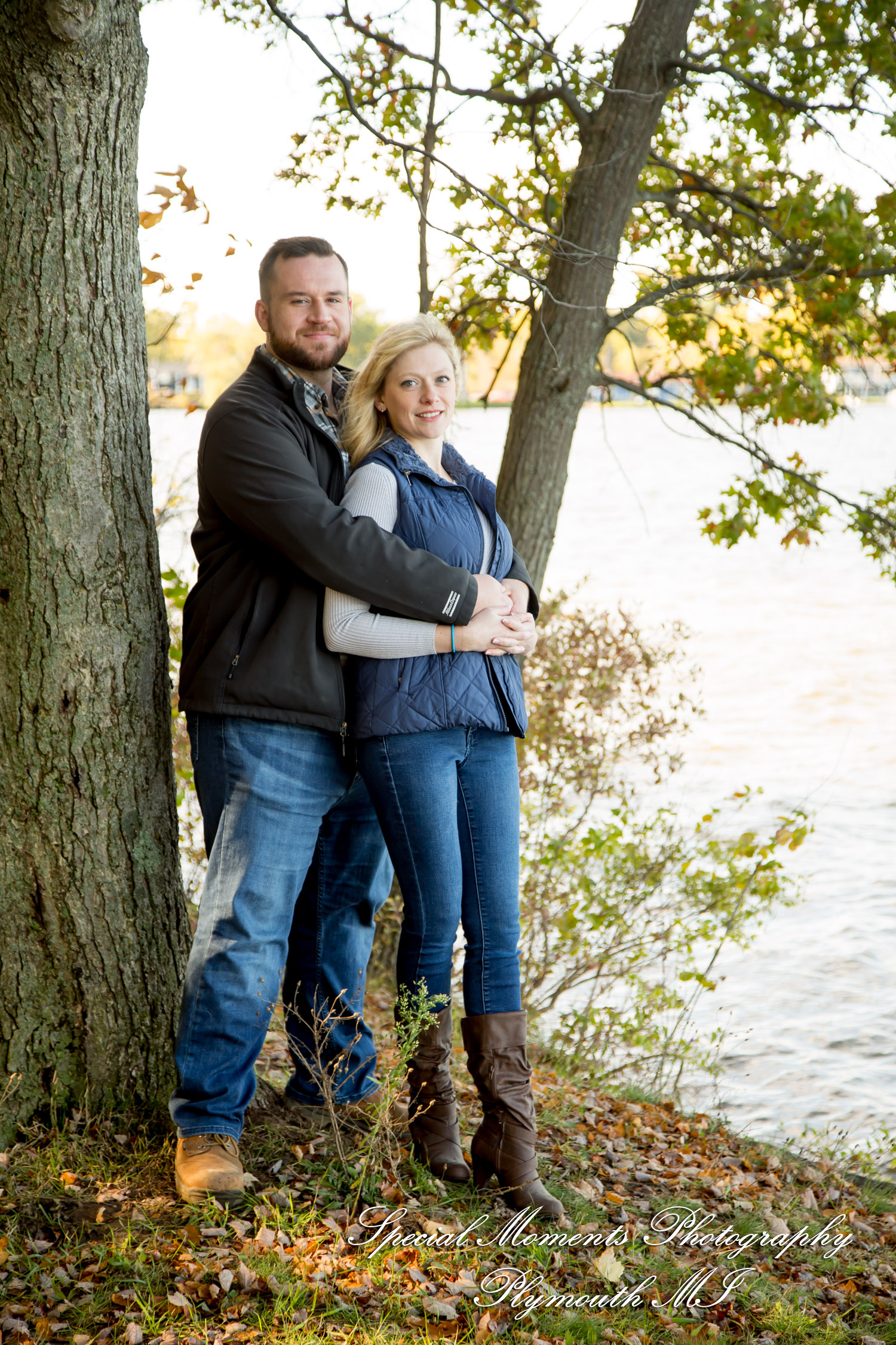 Christina & Jeffrey at Pontiac Lake State Park Waterford MI engagement photography