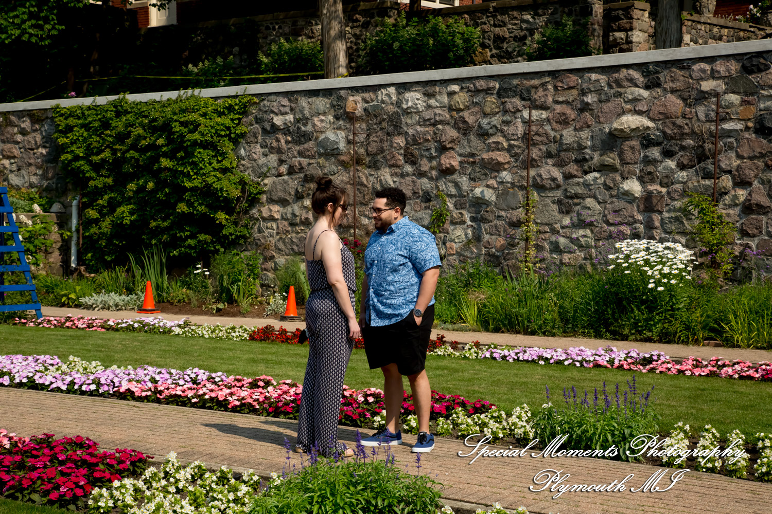 Chayna & Jonny at Cranbrook House Gardens Bloomfield Hills MI engagement photography