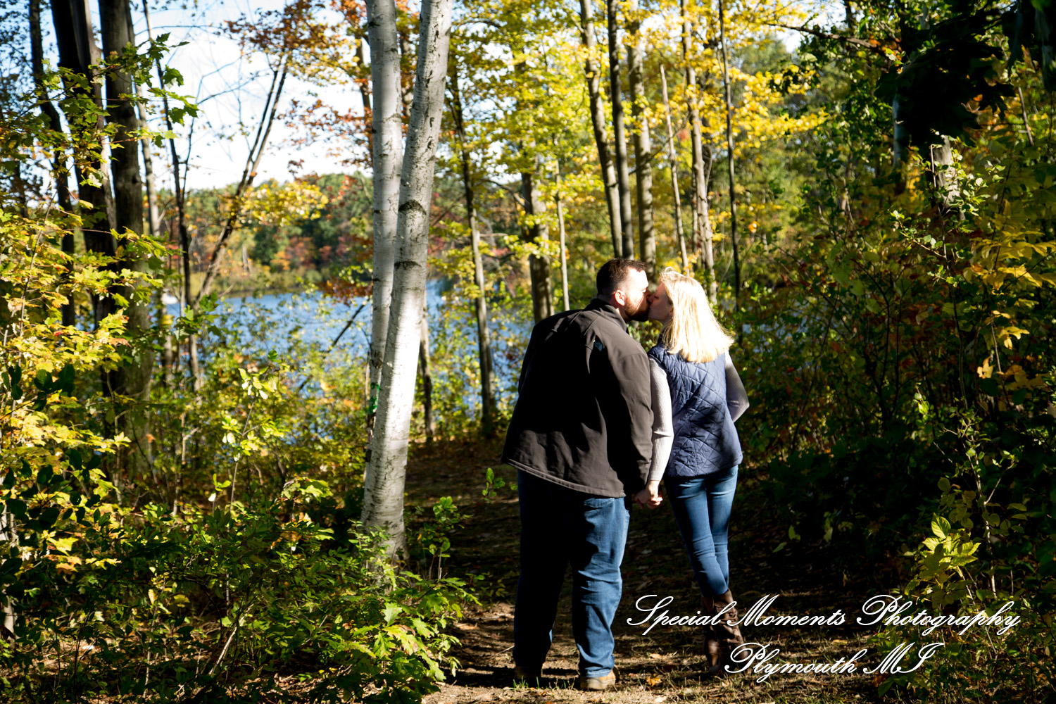 Christina & Jeffrey at Pontiac Lake State Park Waterford MI engagement photography