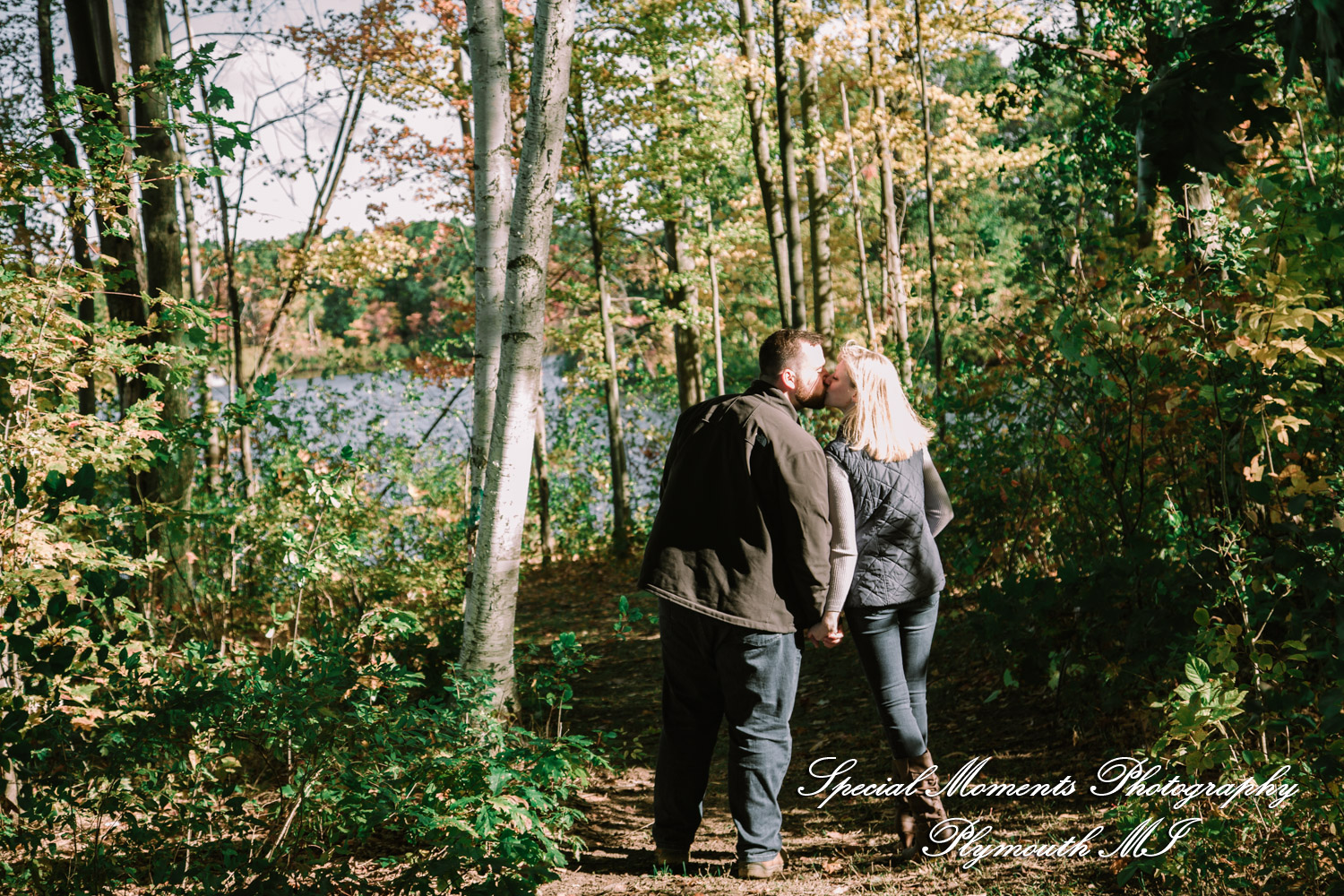 Christina & Jeffrey at Pontiac Lake State Park Waterford MI engagement photography