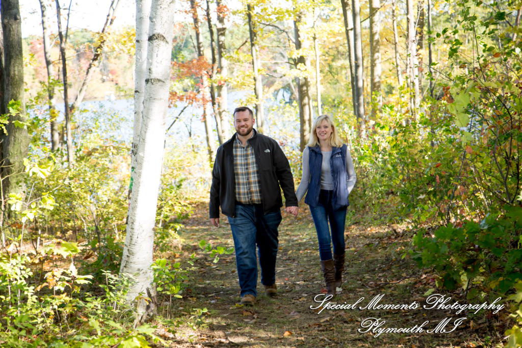 Christina & Jeffrey at Pontiac Lake State Park Waterford MI engagement photography