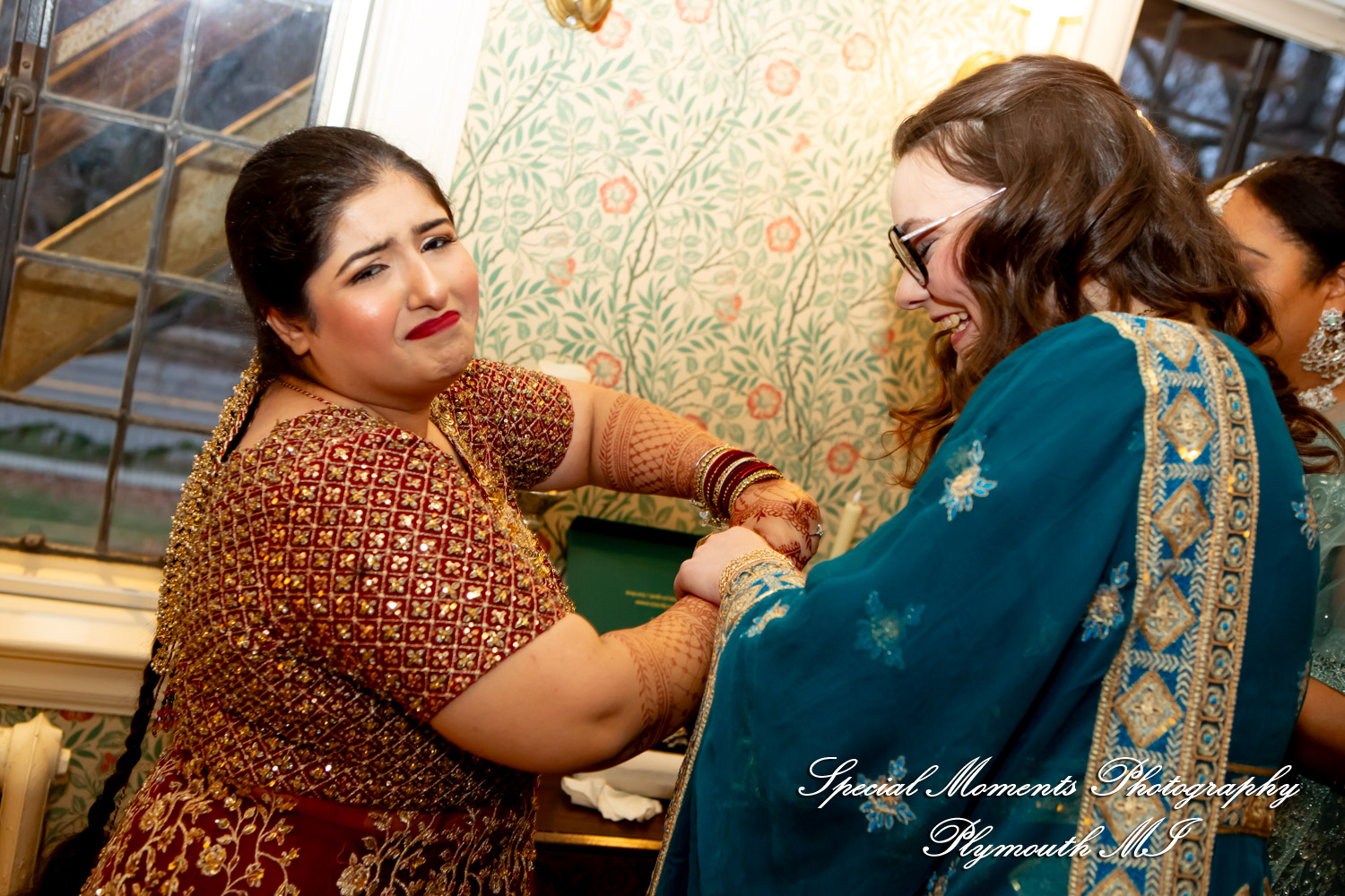 Faiza & Ian at Stone Chalet Bed and Breakfast Inn Ann Arbor MI wedding photograph