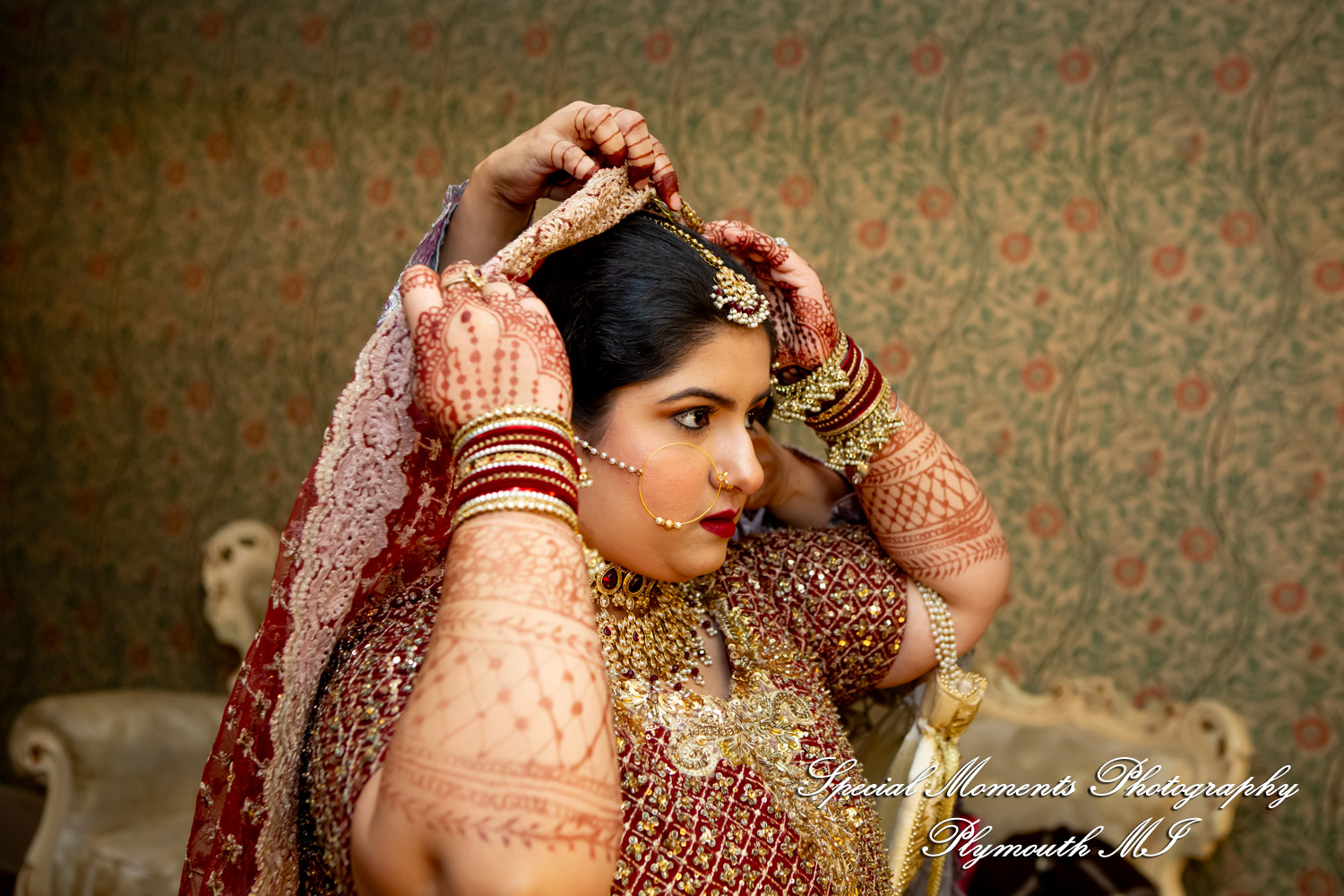 Faiza & Ian at Stone Chalet Bed and Breakfast Inn Ann Arbor MI wedding photograph