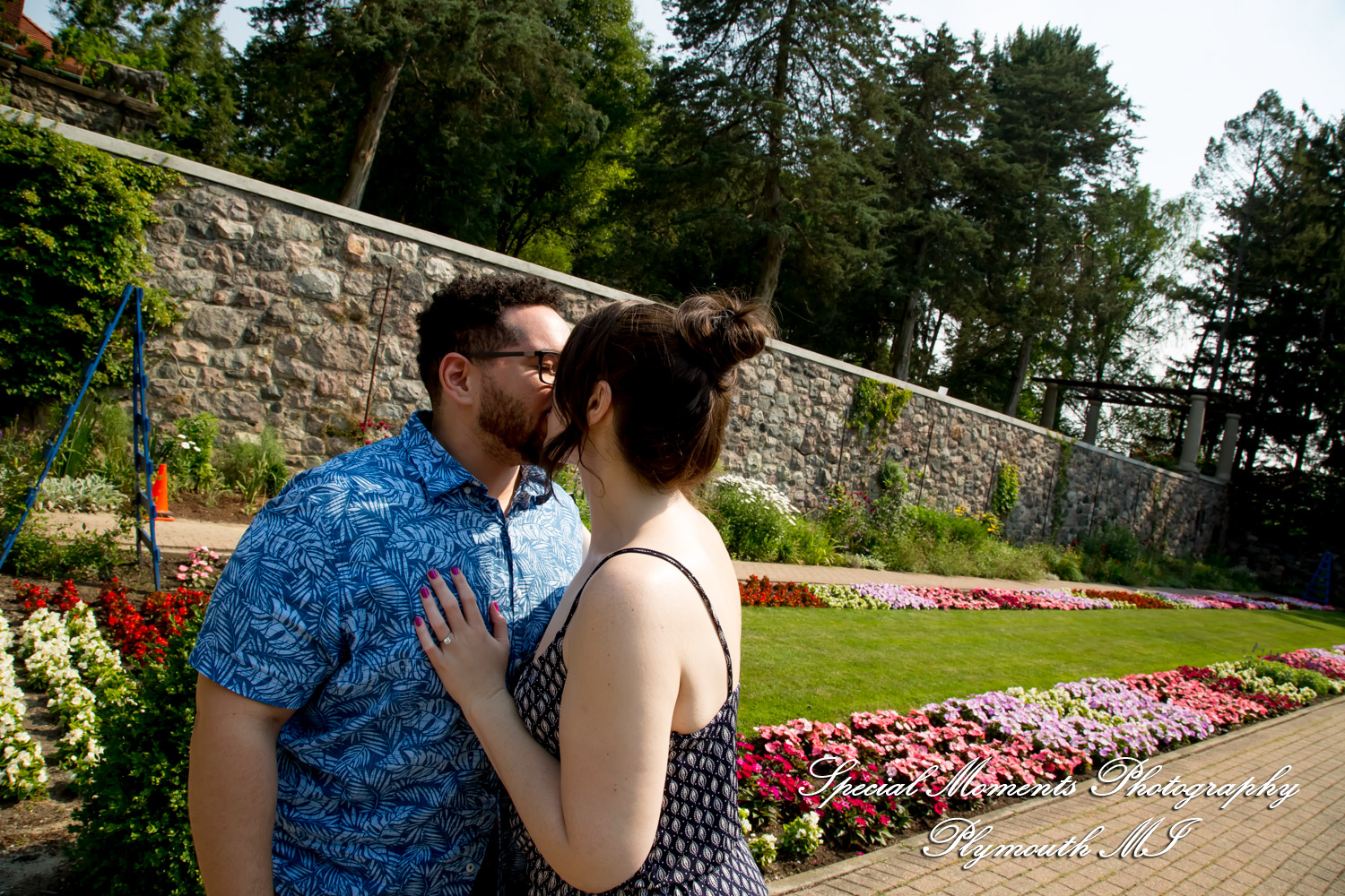 Chayna & Jonny at Cranbrook House Gardens Bloomfield Hills MI engagement photography