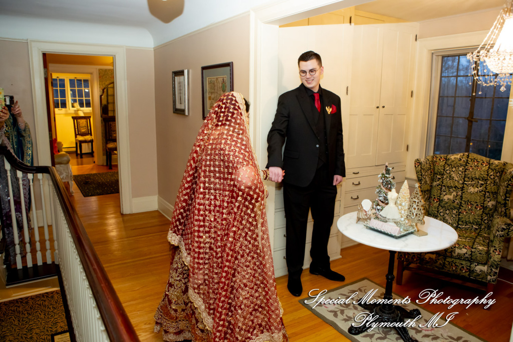 Faiza & Ian at Stone Chalet Bed and Breakfast Inn Ann Arbor MI wedding photograph
