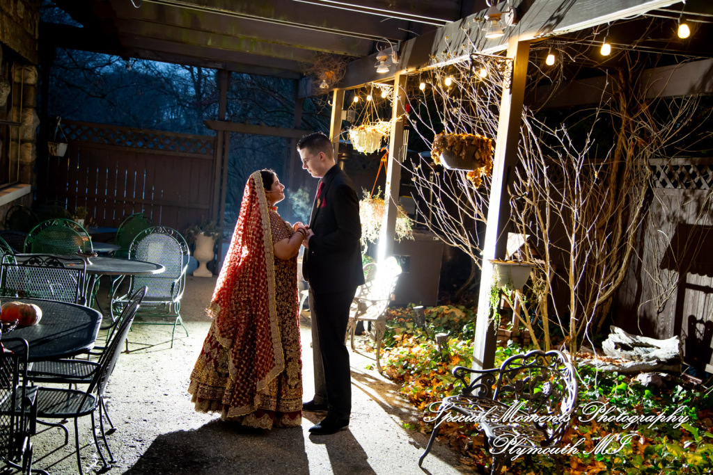 Faiza & Ian at Stone Chalet Bed and Breakfast Inn Ann Arbor MI wedding photograph