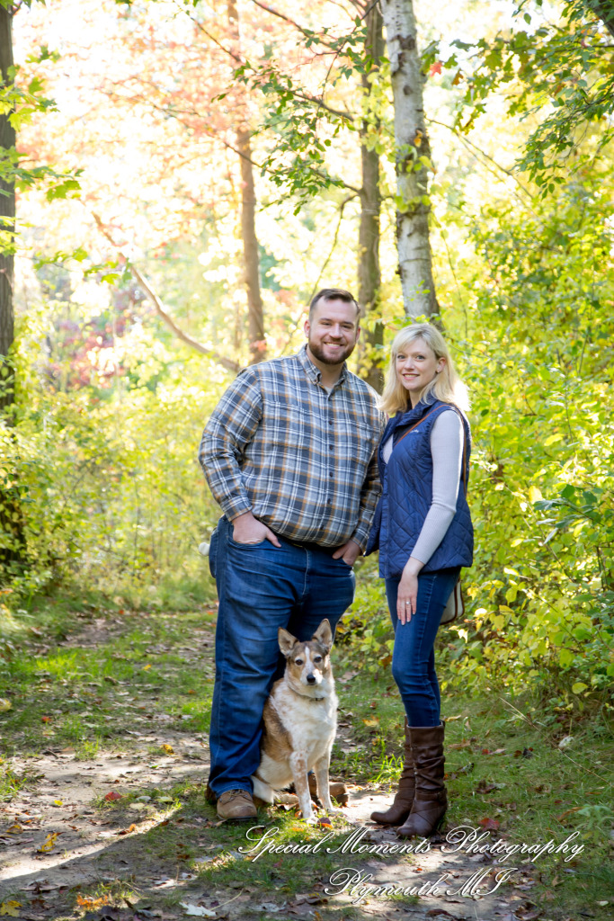 Christina & Jeffrey at Pontiac Lake State Park Waterford MI engagement photography