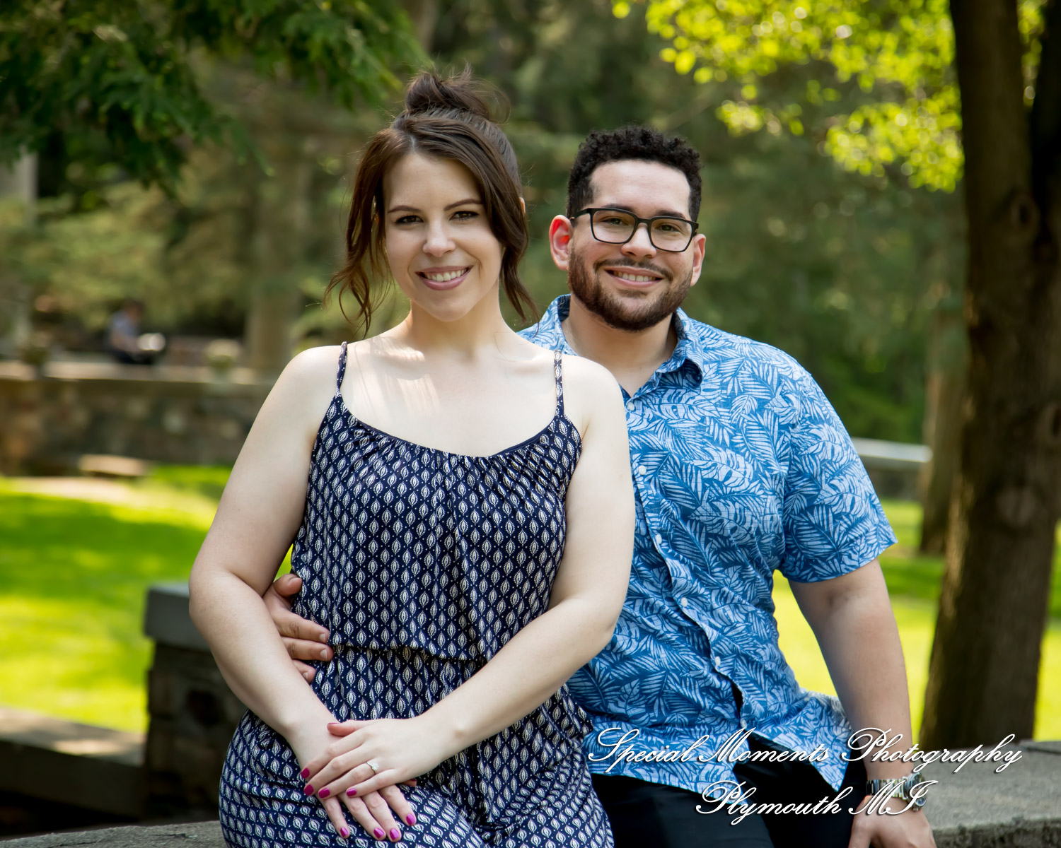 Chayna & Jonny at Cranbrook House Gardens Bloomfield Hills MI engagement photography