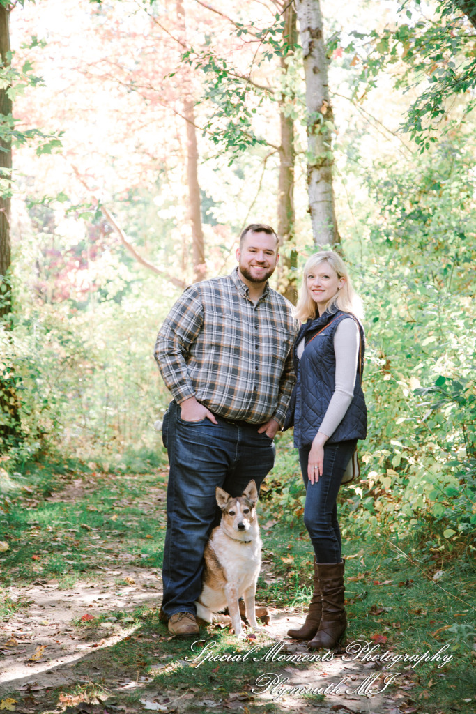 Christina & Jeffrey at Pontiac Lake State Park Waterford MI engagement photography
