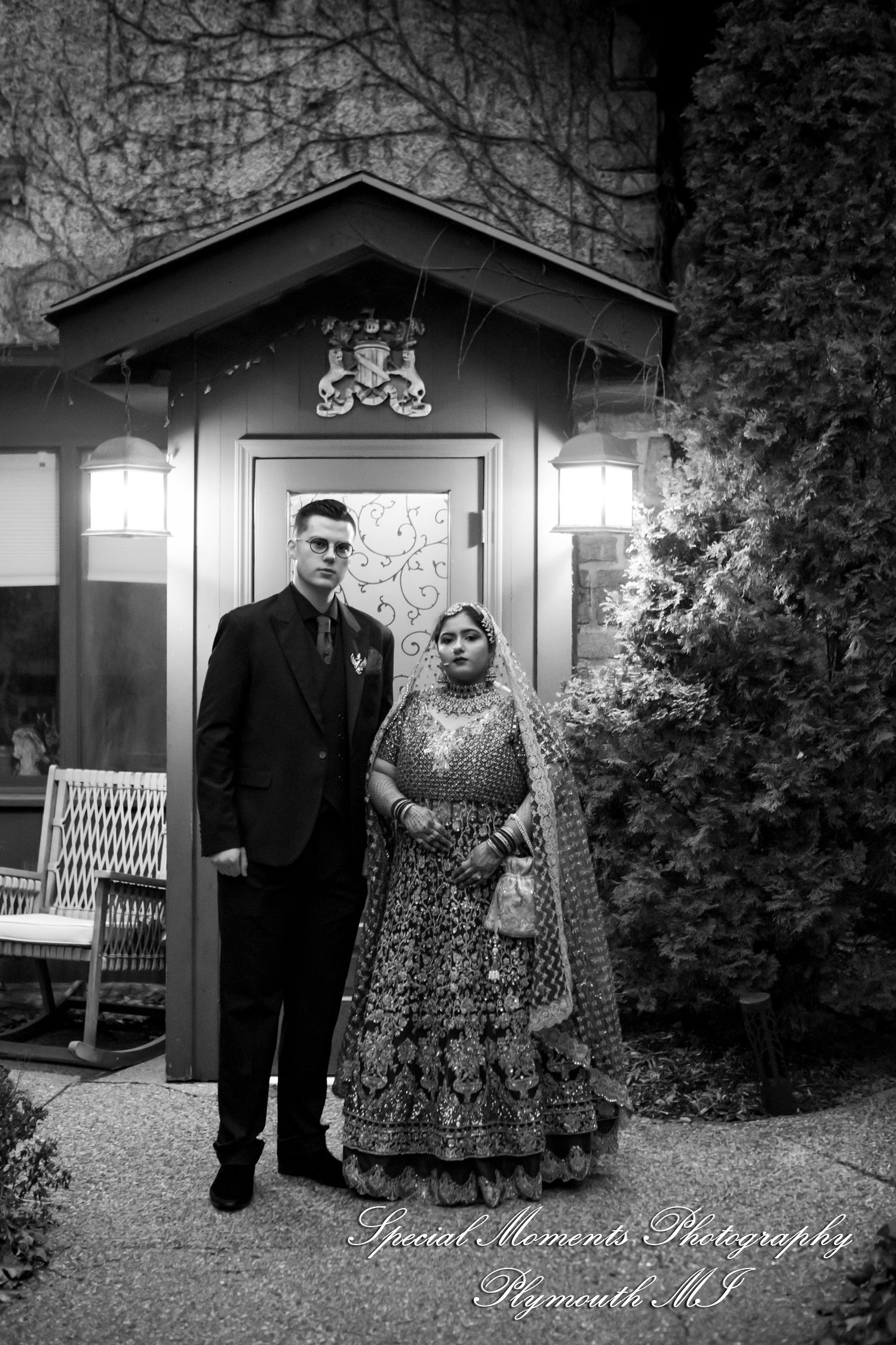 Faiza & Ian at Stone Chalet Bed and Breakfast Inn Ann Arbor MI wedding photograph