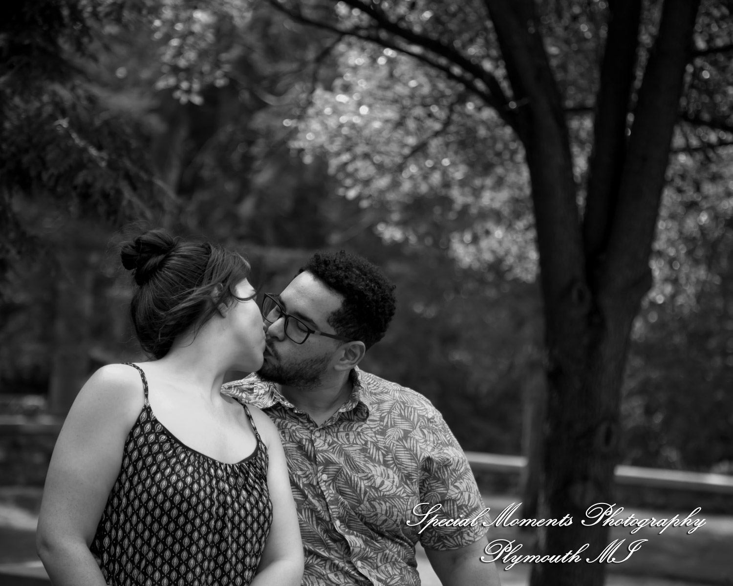 Chayna & Jonny at Cranbrook House Gardens Bloomfield Hills MI engagement photography