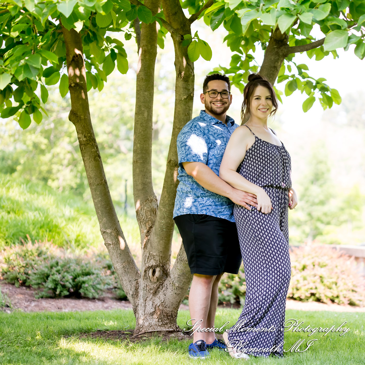 Chayna & Jonny at Cranbrook House Gardens Bloomfield Hills MI engagement photography