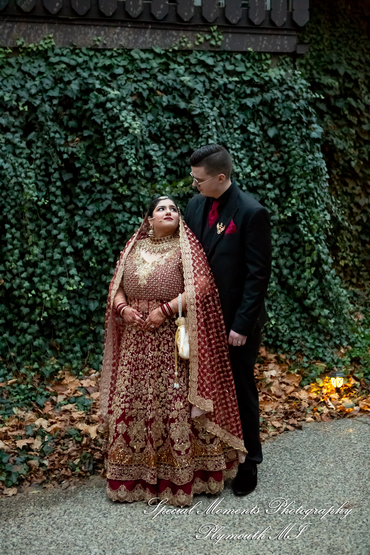 Faiza & Ian at Stone Chalet Bed and Breakfast Inn Ann Arbor MI wedding photograph
