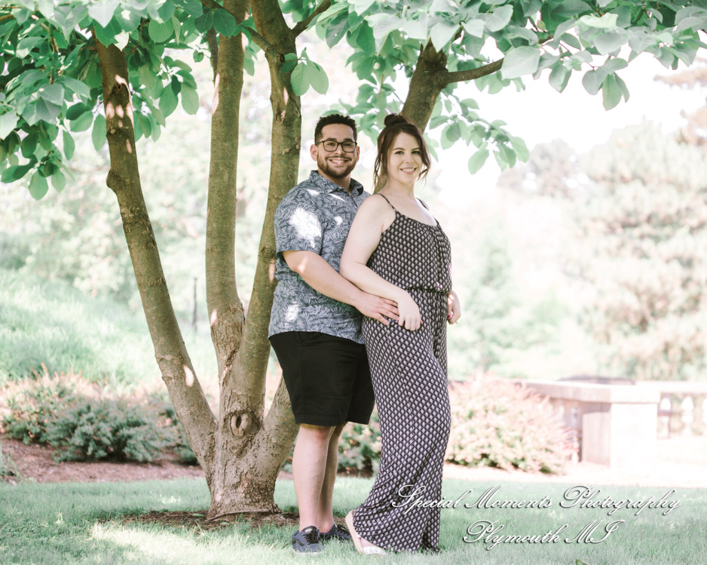 Chayna & Jonny at Cranbrook House Gardens Bloomfield Hills MI engagement photography