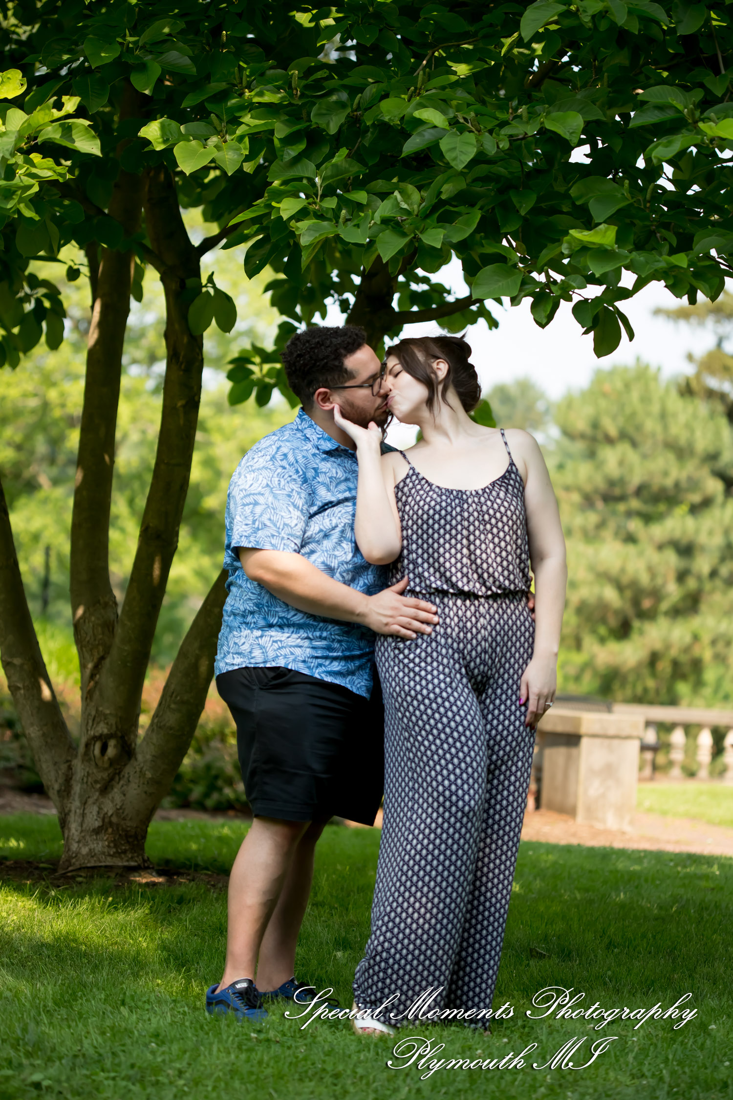 Chayna & Jonny at Cranbrook House Gardens Bloomfield Hills MI engagement photography