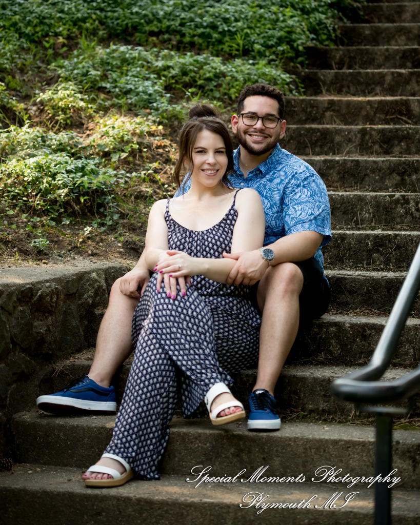 Chayna & Jonny at Cranbrook House Gardens Bloomfield Hills MI engagement photography
