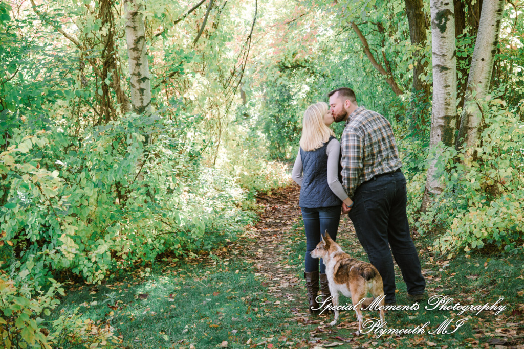 Christina & Jeffrey at Pontiac Lake State Park Waterford MI engagement photography