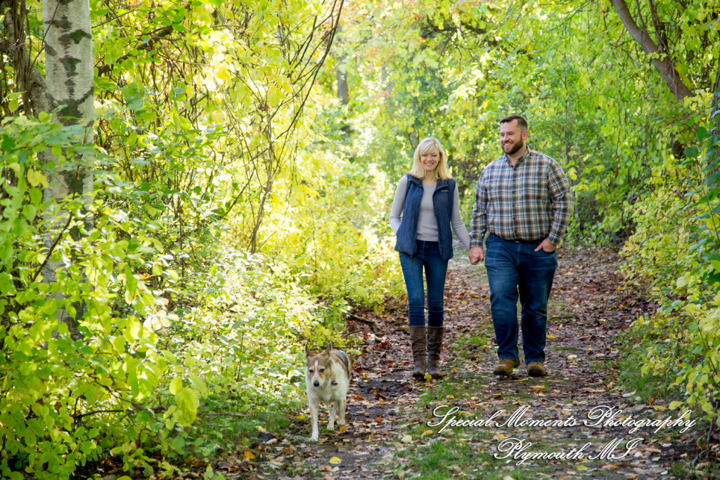 Christina & Jeffrey at Pontiac Lake State Park Waterford MI engagement photography
