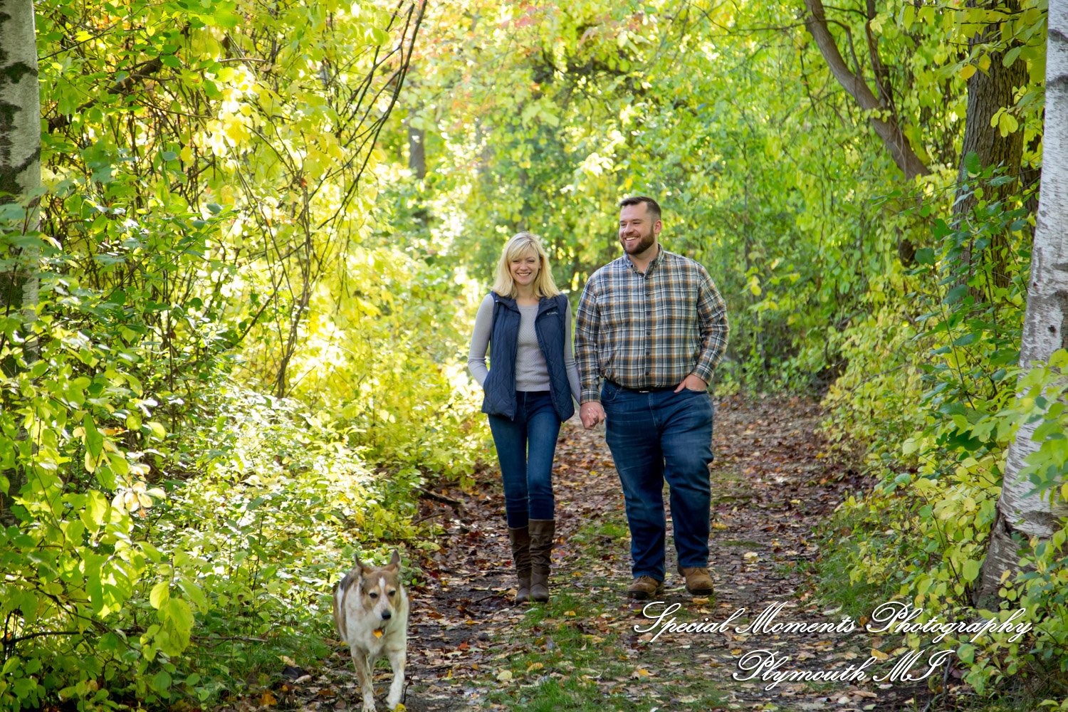 Christina & Jeffrey at Pontiac Lake State Park Waterford MI engagement photography