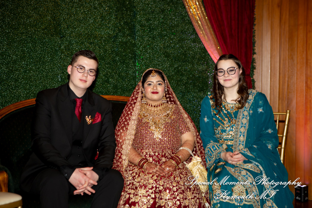 Faiza & Ian at Stone Chalet Bed and Breakfast Inn Ann Arbor MI wedding photograph