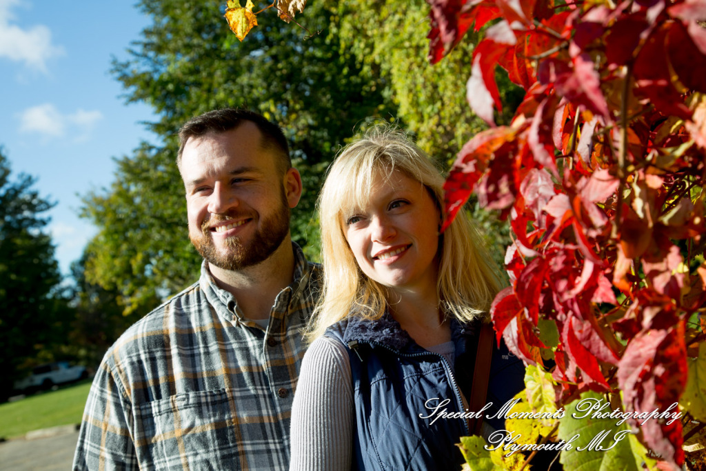 Christina & Jeffrey at Pontiac Lake State Park Waterford MI engagement photography