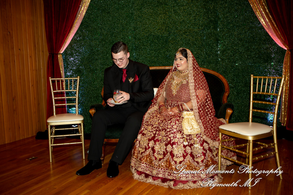 Faiza & Ian at Stone Chalet Bed and Breakfast Inn Ann Arbor MI wedding photograph