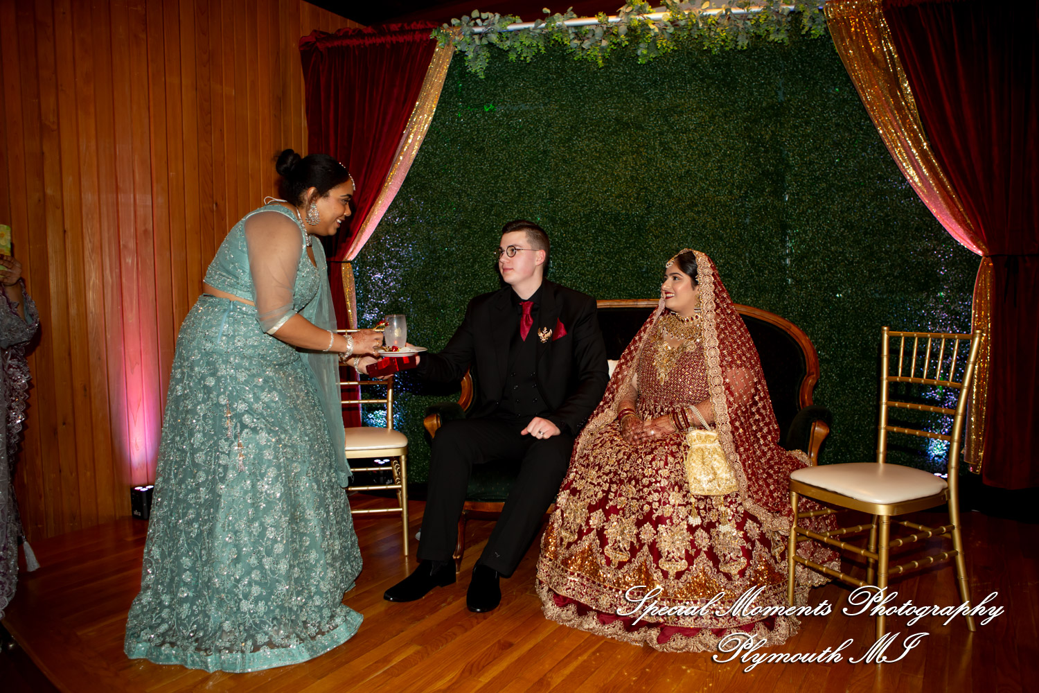 Faiza & Ian at Stone Chalet Bed and Breakfast Inn Ann Arbor MI wedding photograph