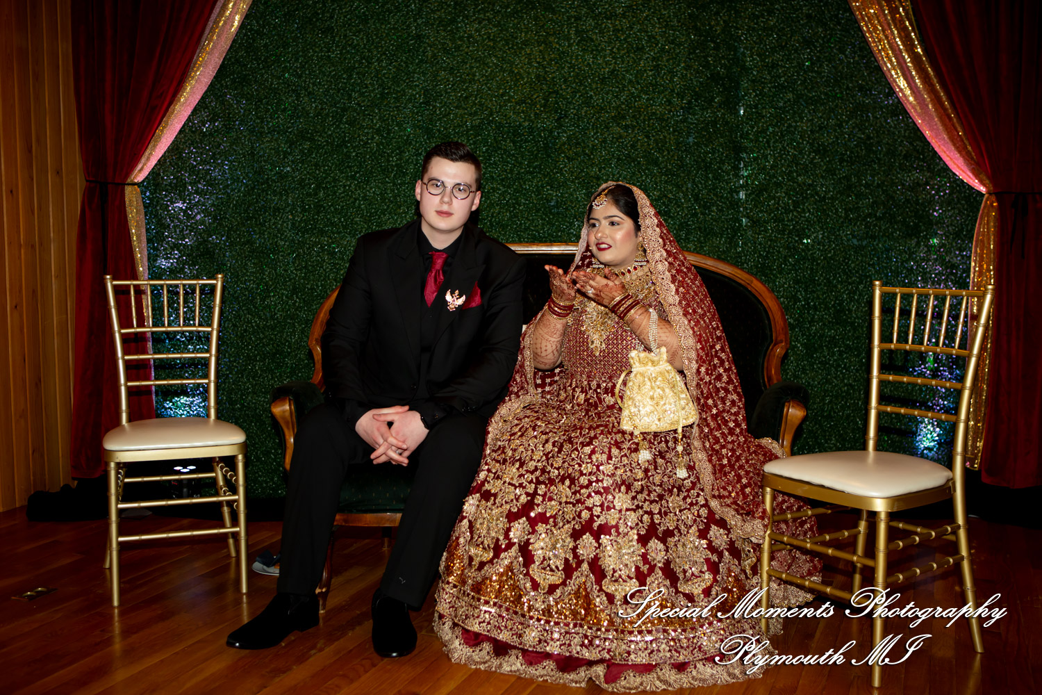 Faiza & Ian at Stone Chalet Bed and Breakfast Inn Ann Arbor MI wedding photograph