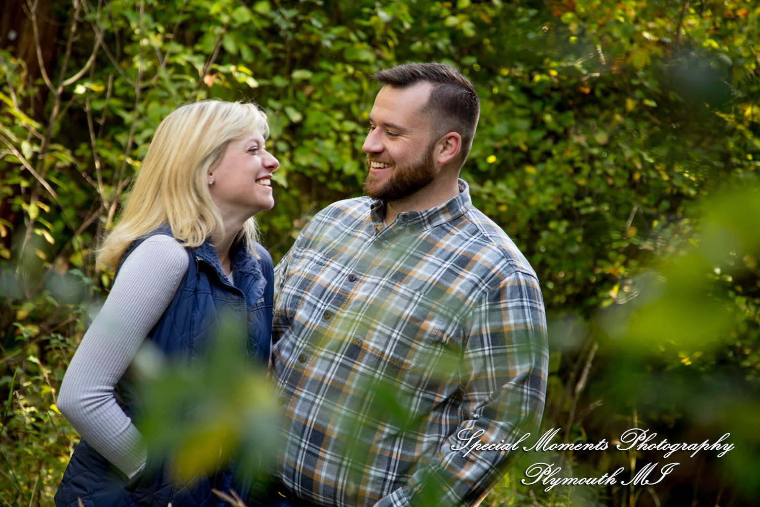 Christina & Jeffrey at Pontiac Lake State Park Waterford MI engagement photography