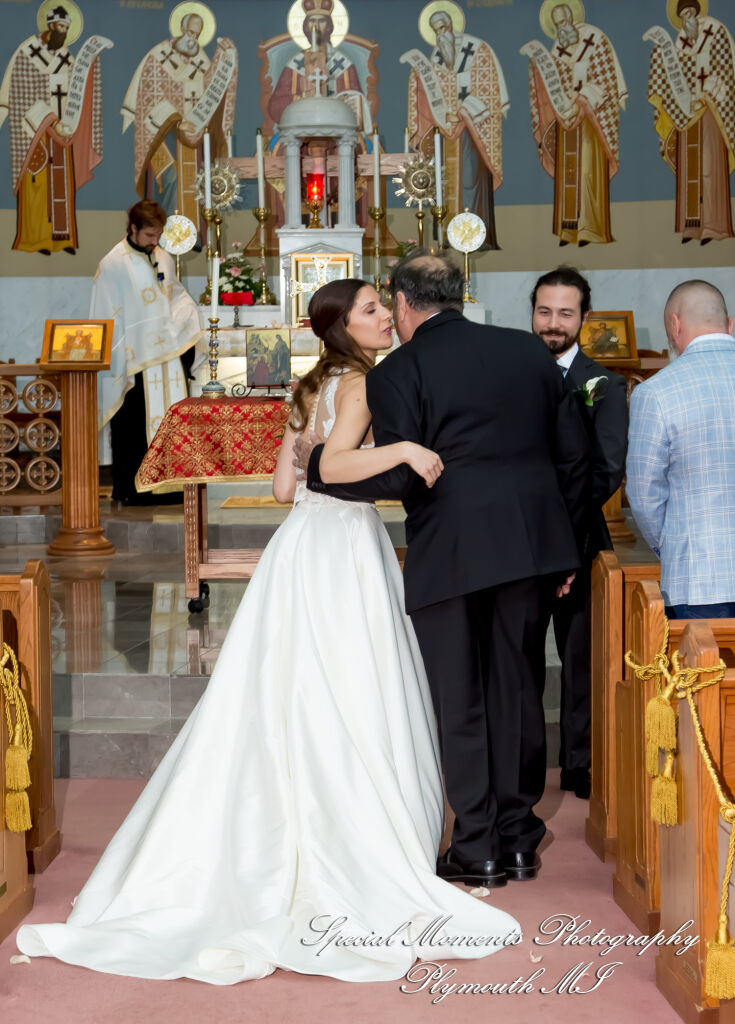 Leah & Bruno at St. Nicholas Greek Orthodox Troy MI wedding photography