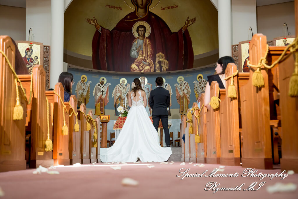 Leah & Bruno at St. Nicholas Greek Orthodox Troy MI wedding photography