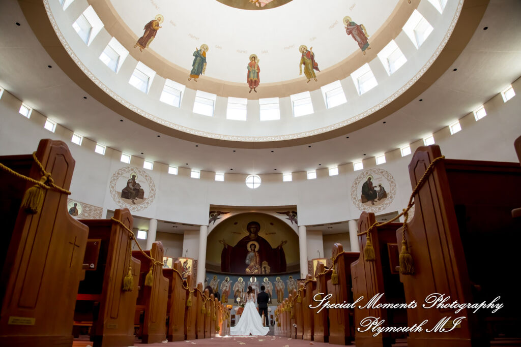 Leah & Bruno at St. Nicholas Greek Orthodox Troy MI wedding photography