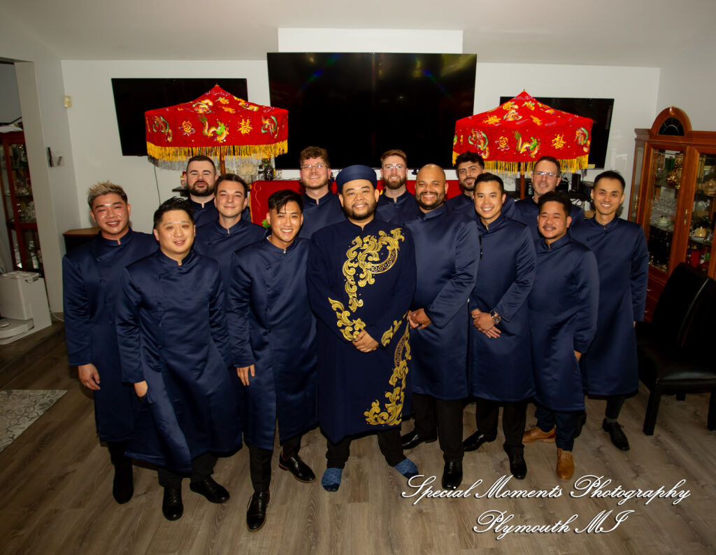 Gina & Jimmy at Pyebaek Korean Traditional Custom in MI wedding photography