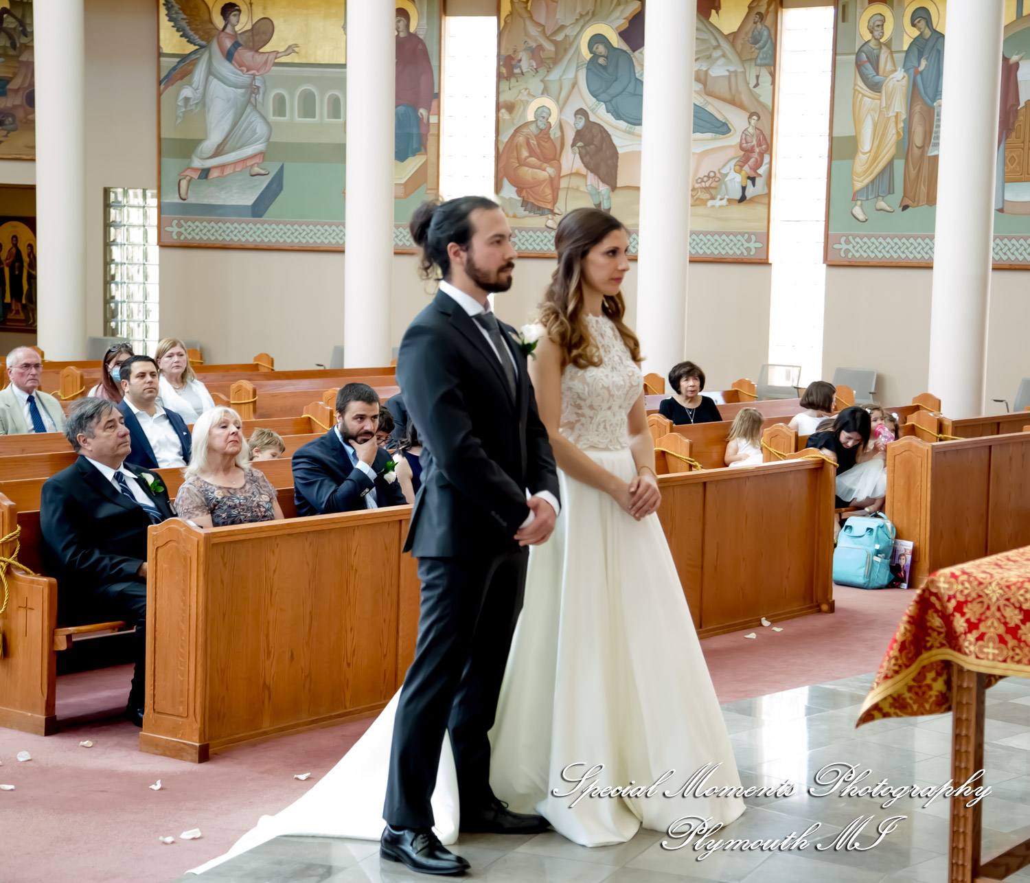 Leah & Bruno at St. Nicholas Greek Orthodox Troy MI wedding photography