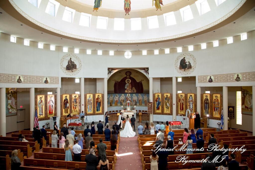 Leah & Bruno at St. Nicholas Greek Orthodox Troy MI wedding photography