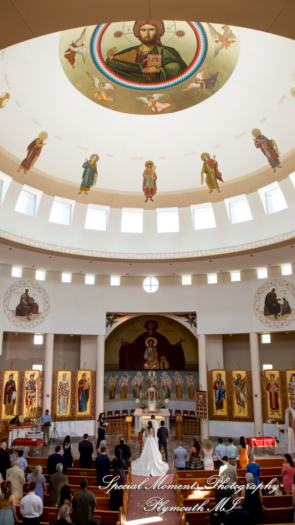 Leah & Bruno at St. Nicholas Greek Orthodox Troy MI wedding photography