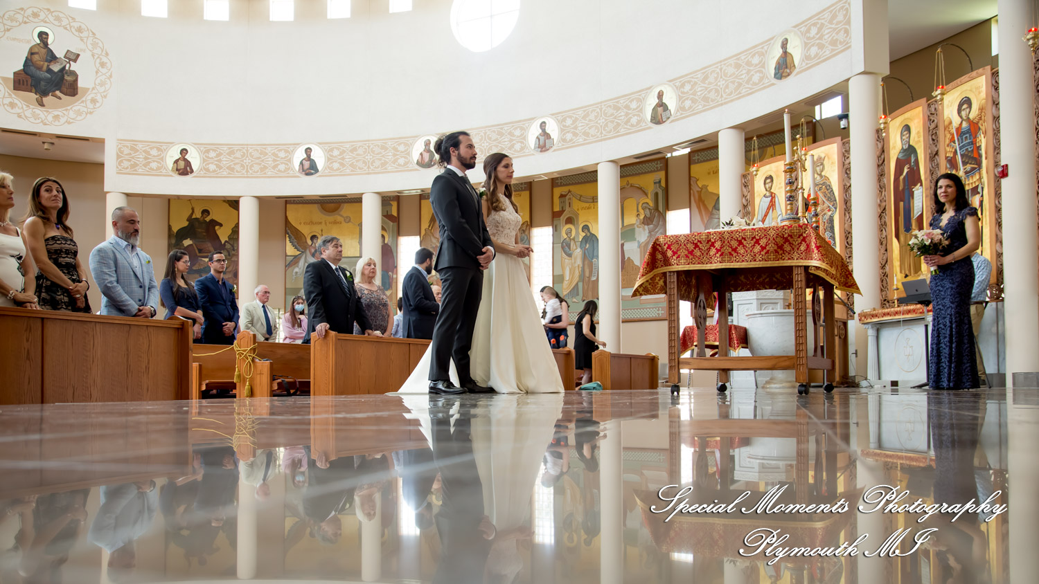 Leah & Bruno at St. Nicholas Greek Orthodox Troy MI wedding photography