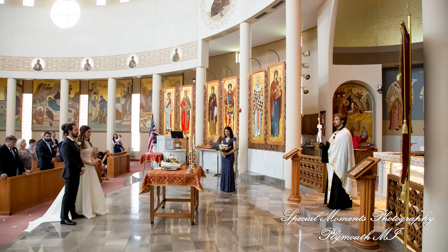 Leah & Bruno at St. Nicholas Greek Orthodox Troy MI wedding photography