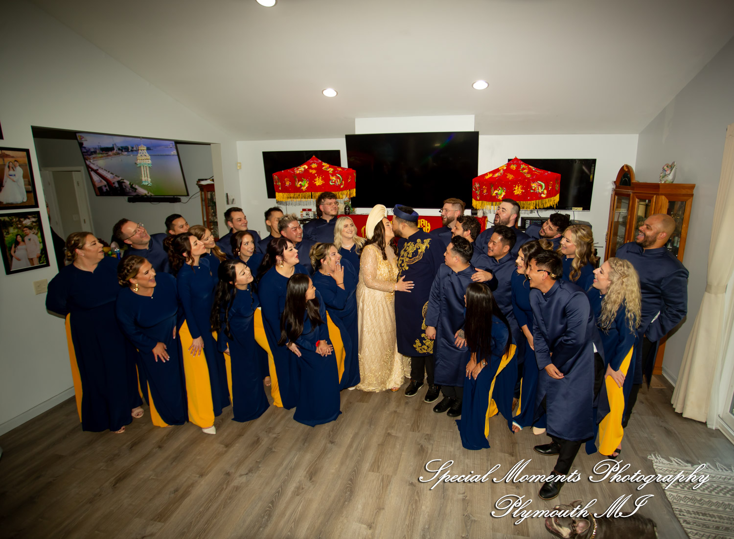Gina & Jimmy at Pyebaek Korean Traditional Custom in MI wedding photography