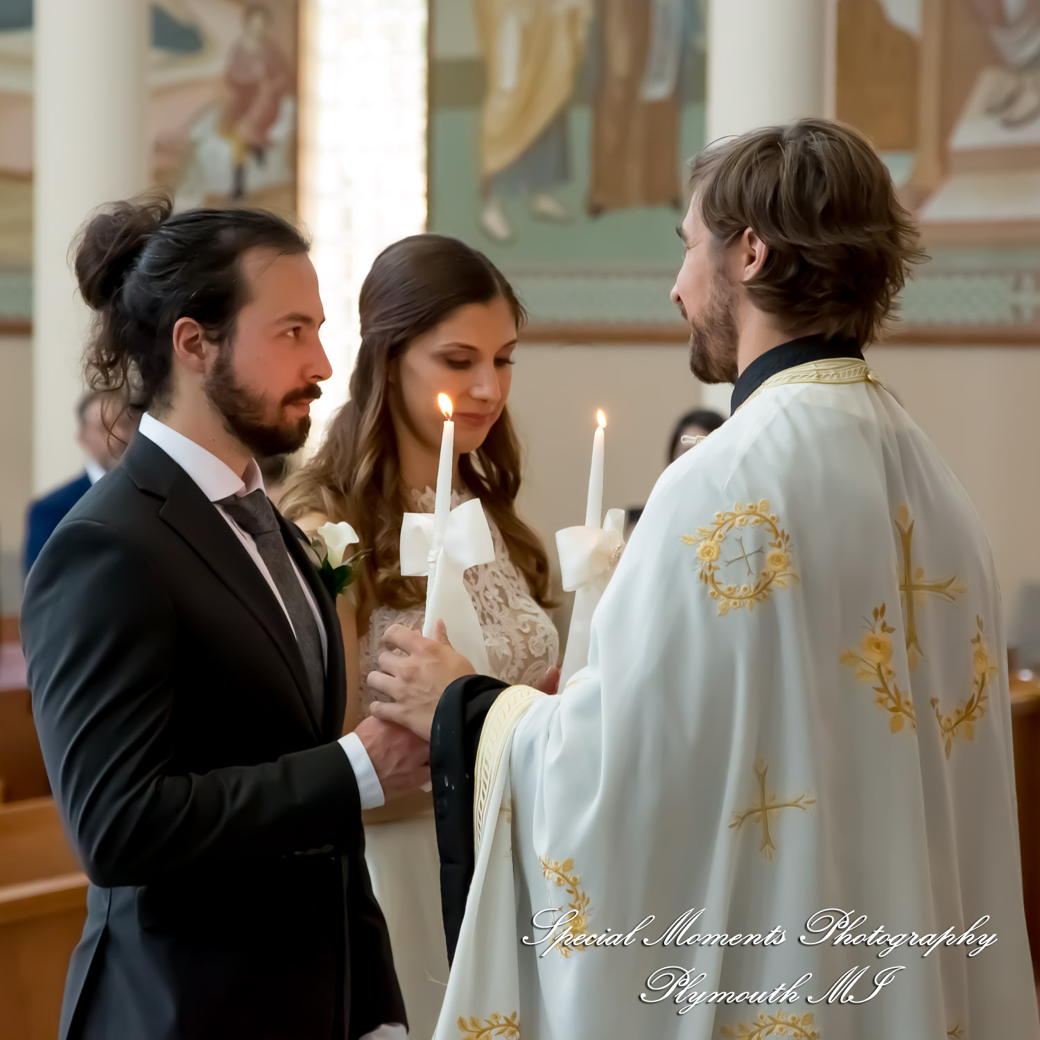 Leah & Bruno at St. Nicholas Greek Orthodox Troy MI wedding photography