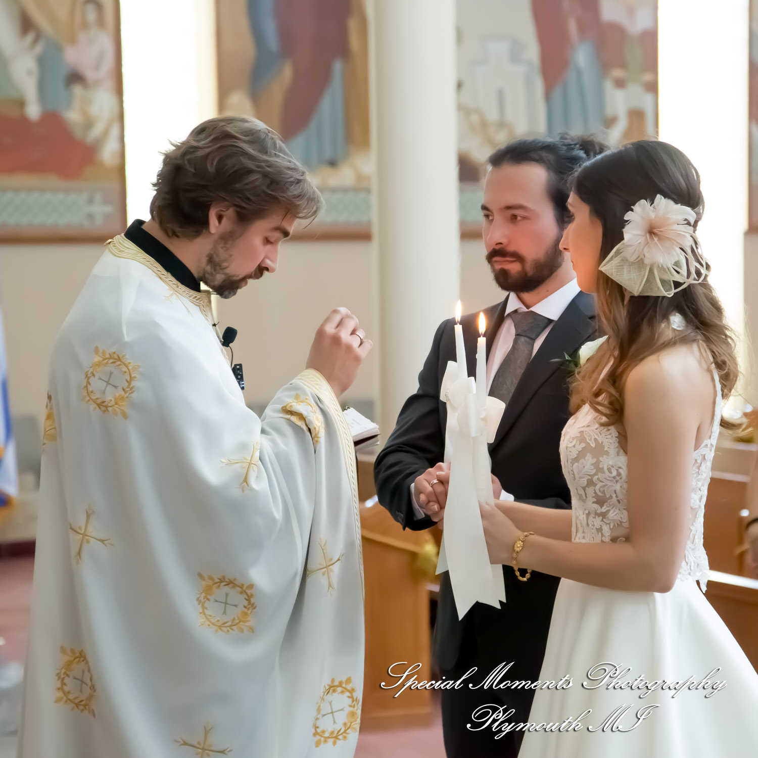 Leah & Bruno at St. Nicholas Greek Orthodox Troy MI wedding photography