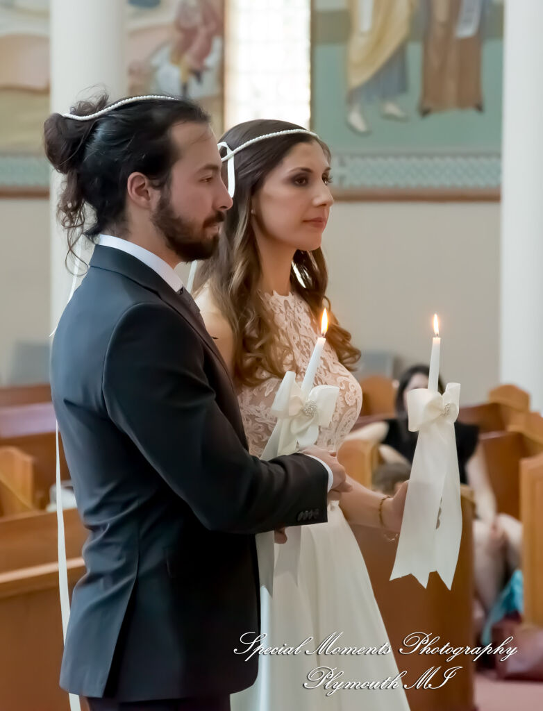 Leah & Bruno at St. Nicholas Greek Orthodox Troy MI wedding photography