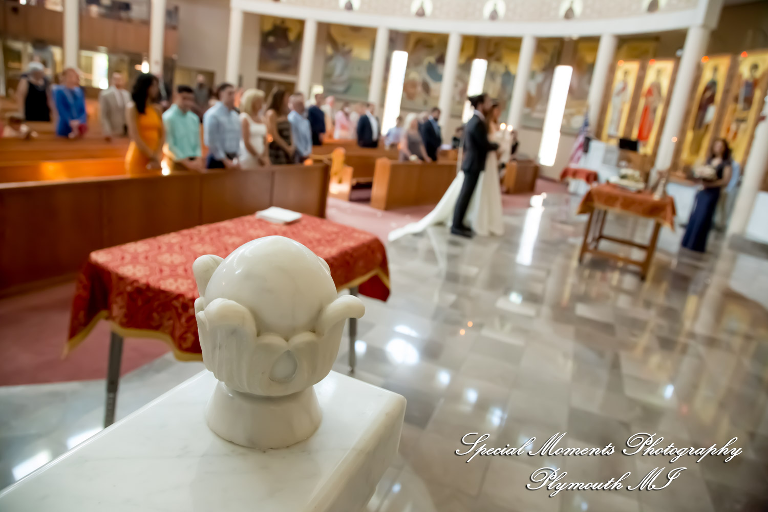 Leah & Bruno at St. Nicholas Greek Orthodox Troy MI wedding photography