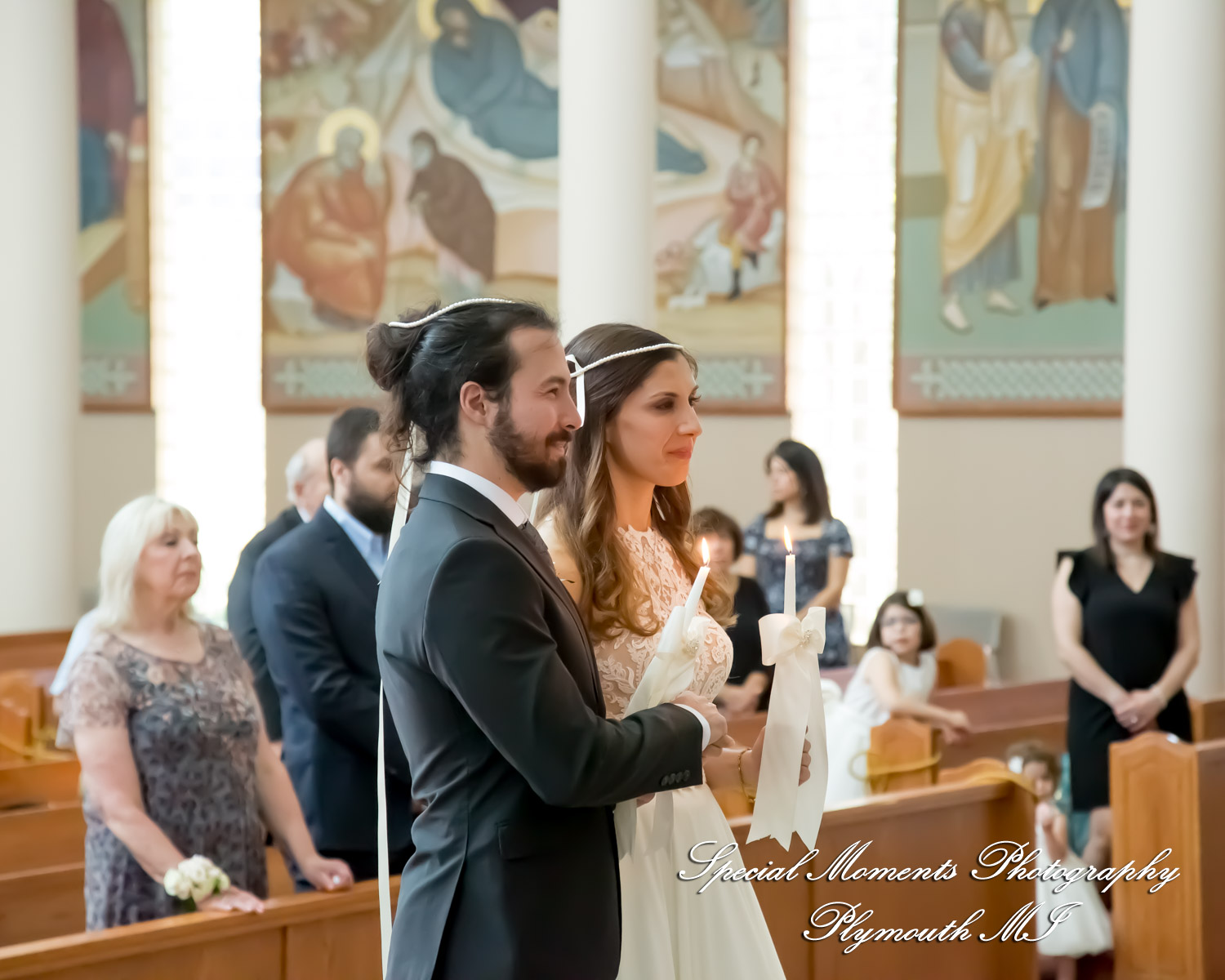 Leah & Bruno at St. Nicholas Greek Orthodox Troy MI wedding photography